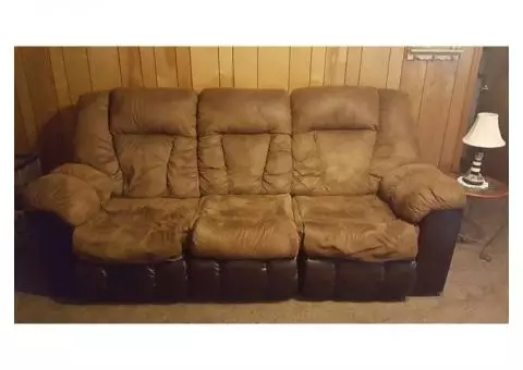 Couch with 2 Reclining seats